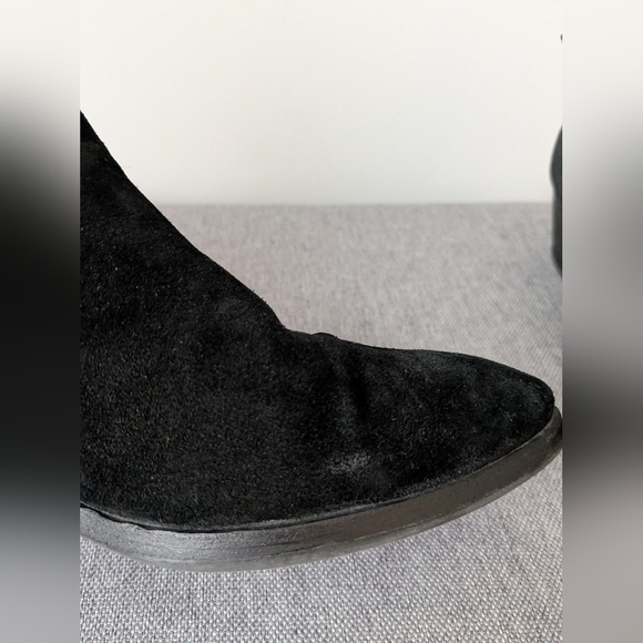 Aquatalia Farin Suede Weatherproof Ankle Boots – Black, Size 9 - Picture 12 of 13